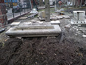 Spezialmaßnahme: Wiederaufbau Sandsteinbrunnen